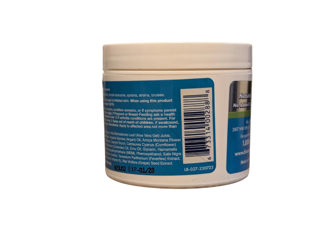 Back Pain Relief Cream with Emu Oil - Super White Stuff Natural Pain Reliever -Topical Cream for Muscle and Joint Pain Relief - Experience Sore Muscle Relief in 5 Minutes - 4 oz - TrustMedUSA