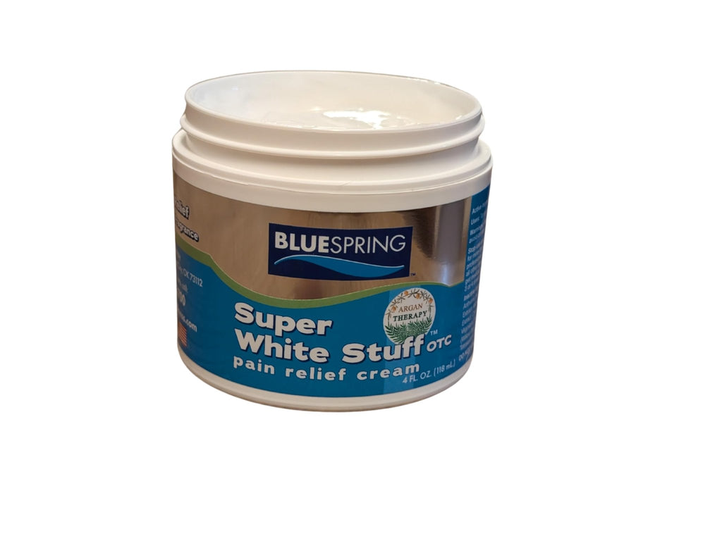 Back Pain Relief Cream with Emu Oil - Super White Stuff Natural Pain Reliever -Topical Cream for Muscle and Joint Pain Relief - Experience Sore Muscle Relief in 5 Minutes - 4 oz - TrustMedUSA