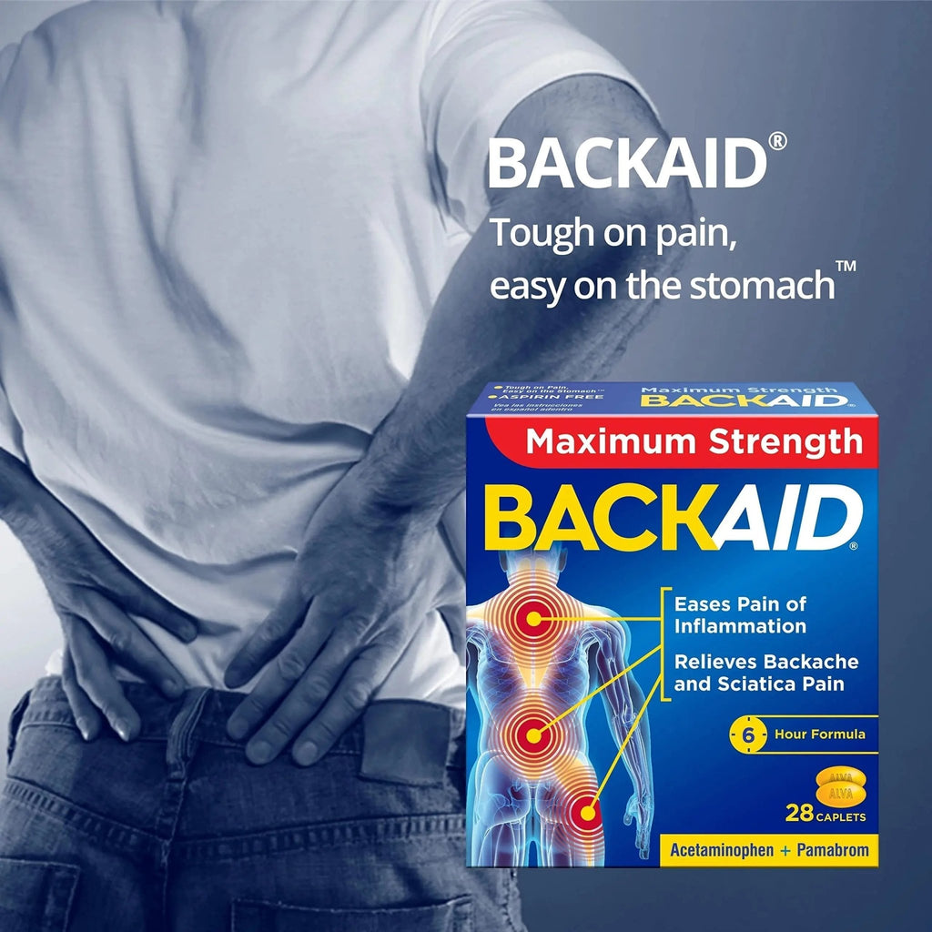 BACKAID Pills 28 Tablets (Pack of 6) - TrustMedUSA