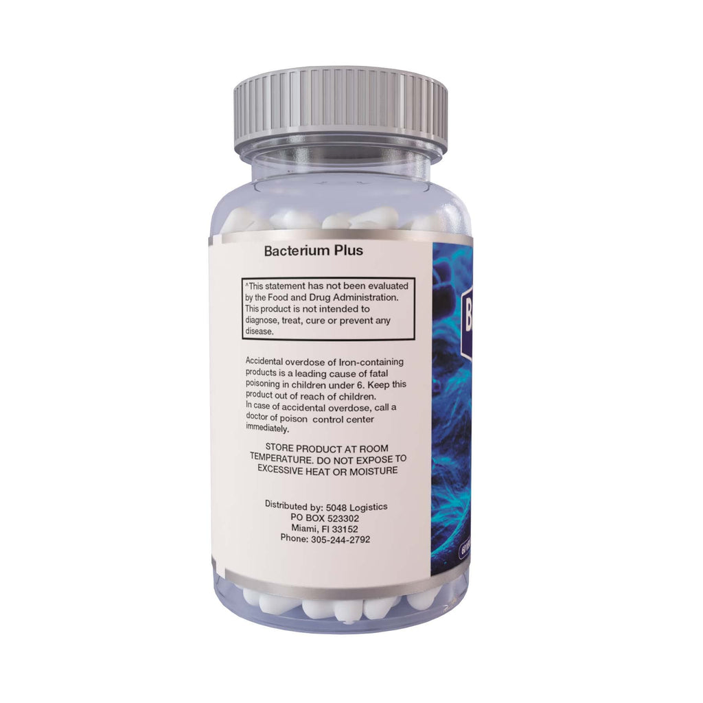 Bacterium Plus - Maximum Strength Probiotics - Probiotic Blend to Improve Instestinal Health, 100% Natural Digestive Supplement - 60 Capsules - TrustMedUSA