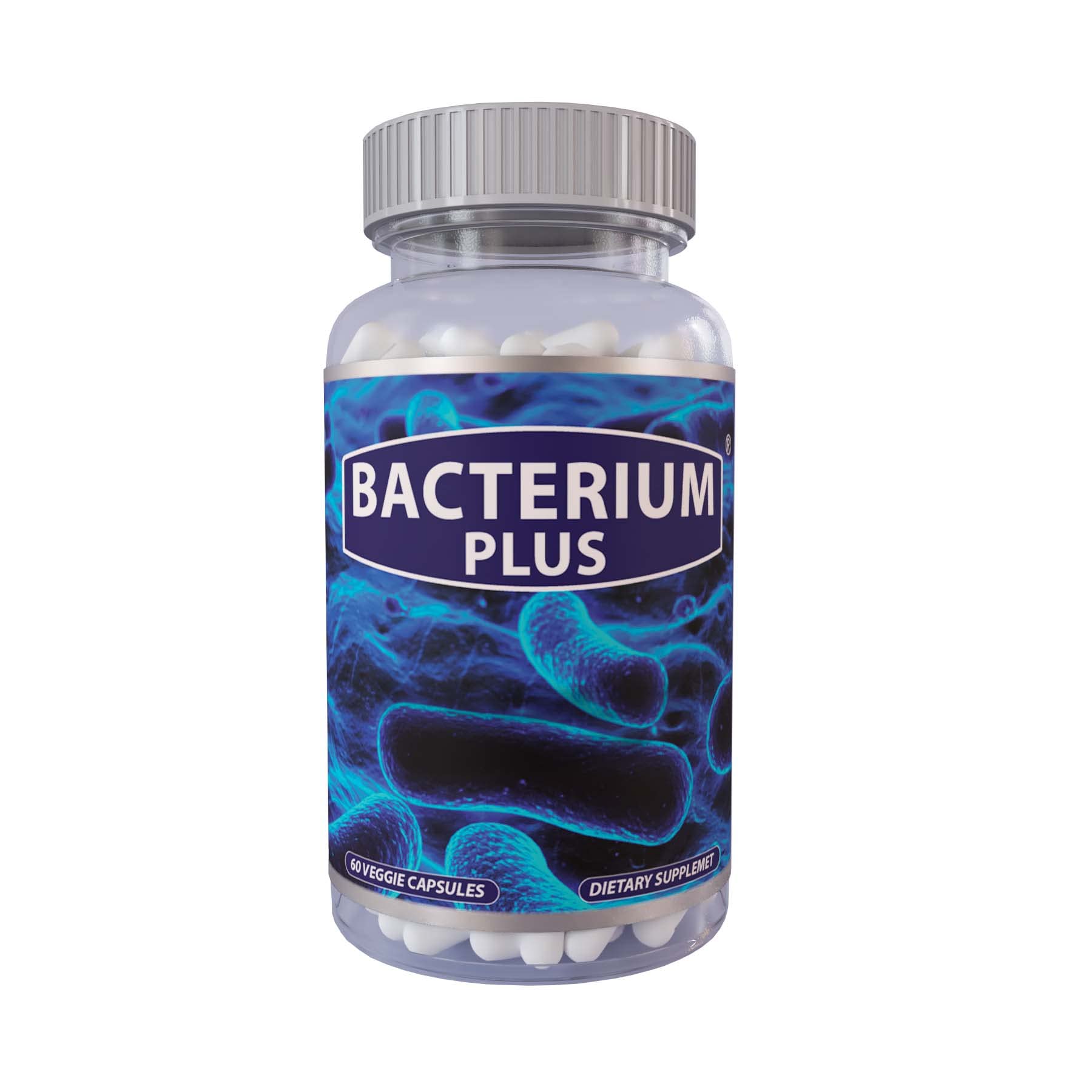 Bacterium Plus - Maximum Strength Probiotics - Probiotic Blend to Improve Instestinal Health, 100% Natural Digestive Supplement - 60 Capsules - TrustMedUSA