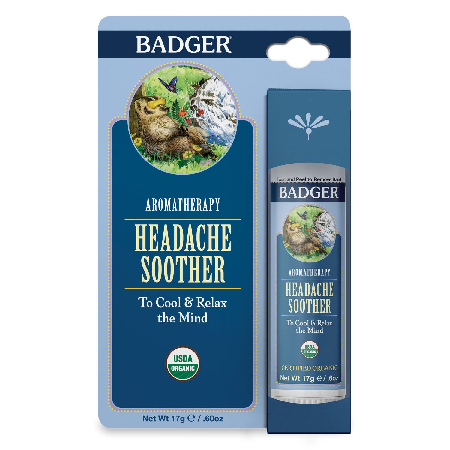 Badger Headache Soother - .6 oz Stick - TrustMedUSA