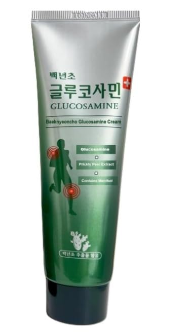Baeknyencho Glucosamine Body Massage Cream 150ml x 2 EA. Fragrance-Free & Paraben Free. Natural Gel for Massage Therapy - TrustMedUSA