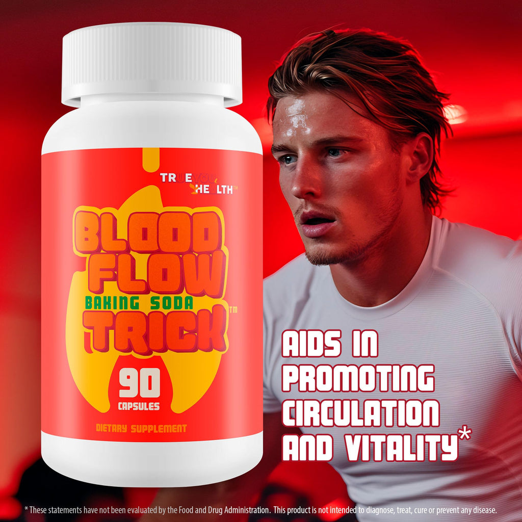 Baking Soda Trick for Men - Our Best Blood Flow Pills - Male Circulation Supplement for Advanced Blood Flow Care - Natural Circulation Supplements - Blood Circulation Supplements for Men - TrustMedUSA