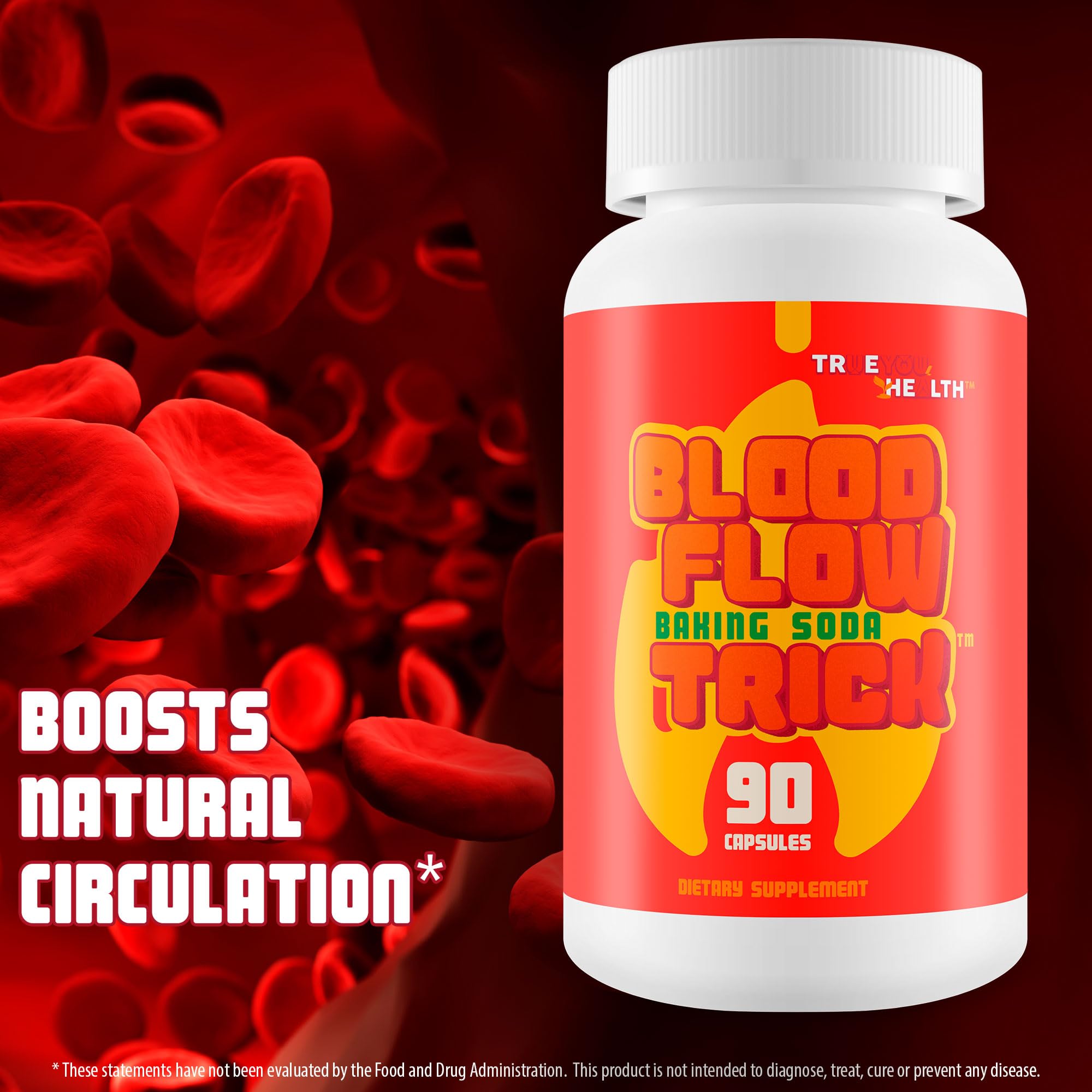 Baking Soda Trick for Men - Our Best Blood Flow Pills - Male Circulation Supplement for Advanced Blood Flow Care - Natural Circulation Supplements - Blood Circulation Supplements for Men - TrustMedUSA