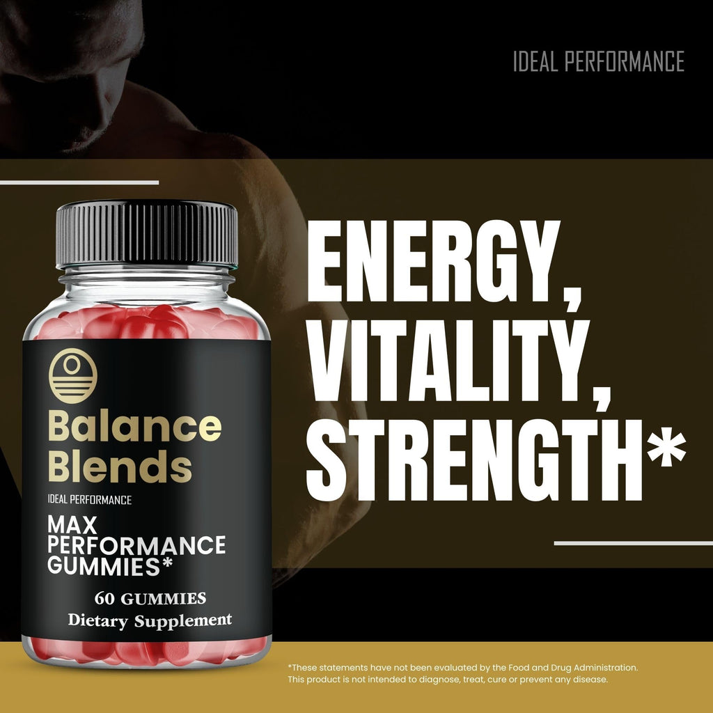 Balance Blends Gummies, Balance Blends Male Performance Gummies, Maximum Strength, All Natural Supplement for Energy, Stamina & Performance, Advanced Formula BalanceBlends Support Reviews (3 Pack) - TrustMedUSA
