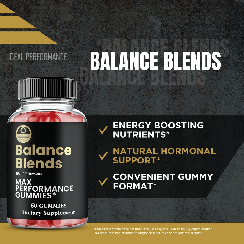 Balance Blends Gummies, Balance Blends Male Performance Gummies, Maximum Strength, All Natural Supplement for Energy, Stamina & Performance, Advanced Formula BalanceBlends Support Reviews (3 Pack) - TrustMedUSA