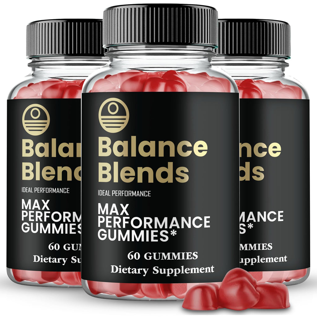 Balance Blends Gummies, Balance Blends Male Performance Gummies, Maximum Strength, All Natural Supplement for Energy, Stamina & Performance, Advanced Formula BalanceBlends Support Reviews (3 Pack) - TrustMedUSA