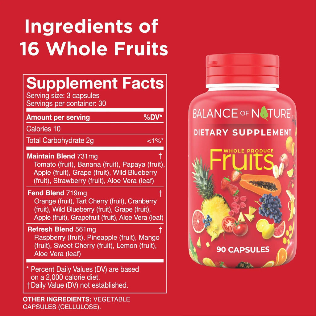 Balance of Nature Whole Fruits Supplement with Superfood Fruits - TrustMedUSA