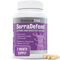 Balance ONE Biofilm Disruptor – Proteolytic Enzymes & Defense Supplement with Serrapeptase & Nattokinase – Systemic & Digestive Support – 60 Capsules, 2 Month Supply – for Women & Men – SerraDefend - Maple Wellness Supplements