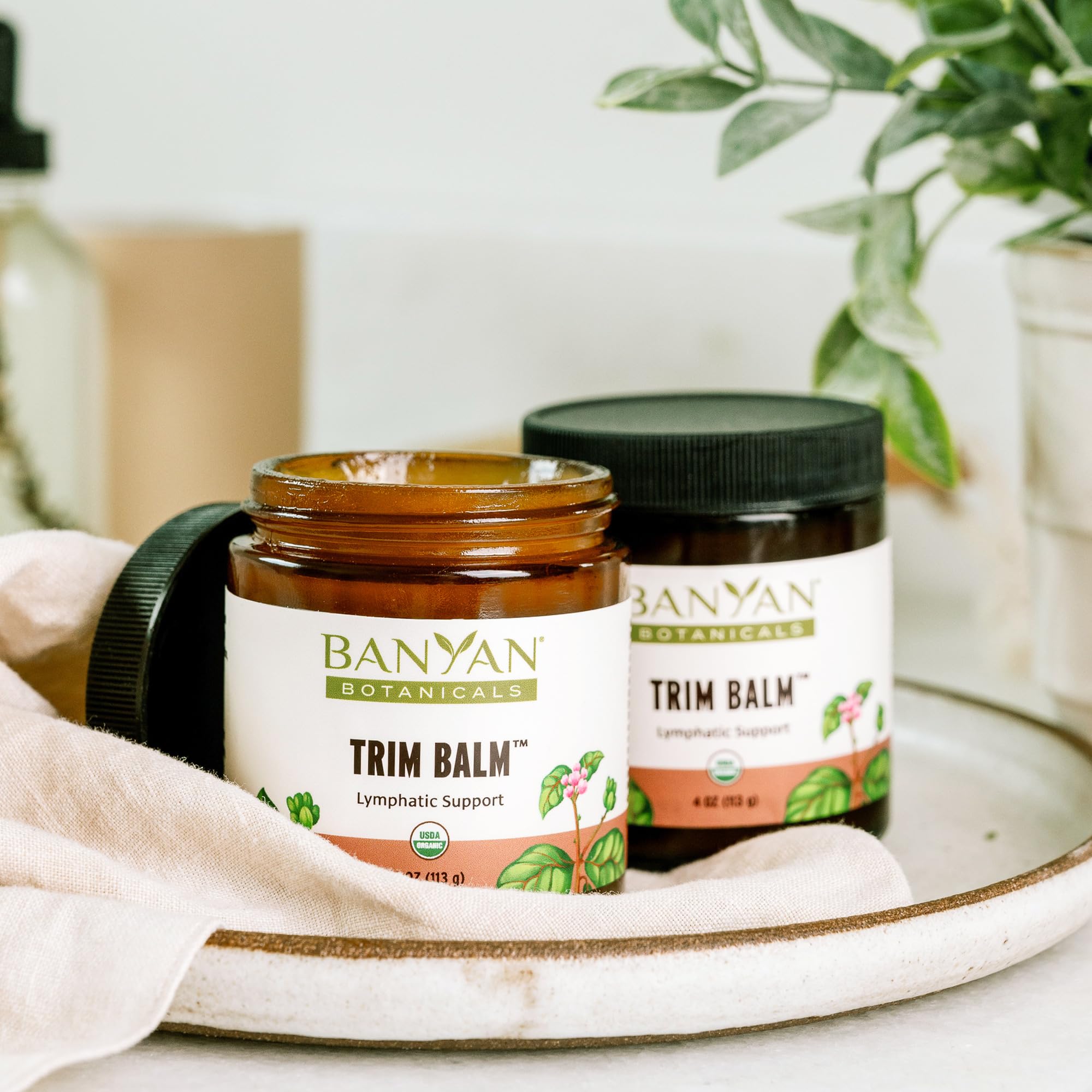 Banyan Botanicals Trim Balm - Certified Organic, 4 oz - Chitrak and Guggulu Increases Metabolism - TrustMedUSA