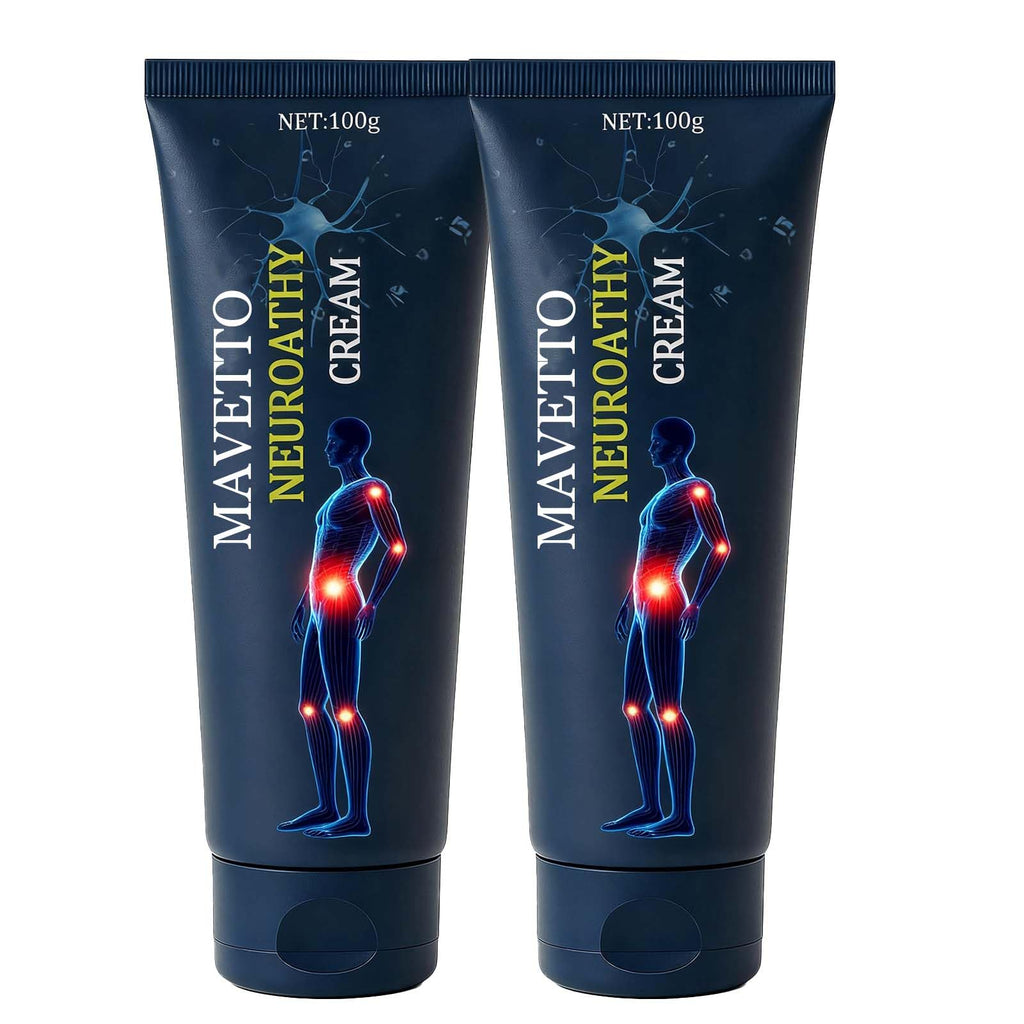 Bare Basics MAVETTO Neuropathy Relief Cream, Neurosoothe Formula Nerve Cream, Contains Capsaicin, Arnica, Menthol, MSM and Glucosamine, Improve Joint Discomfort, Increase Mobility (2pcs) - TrustMedUSA
