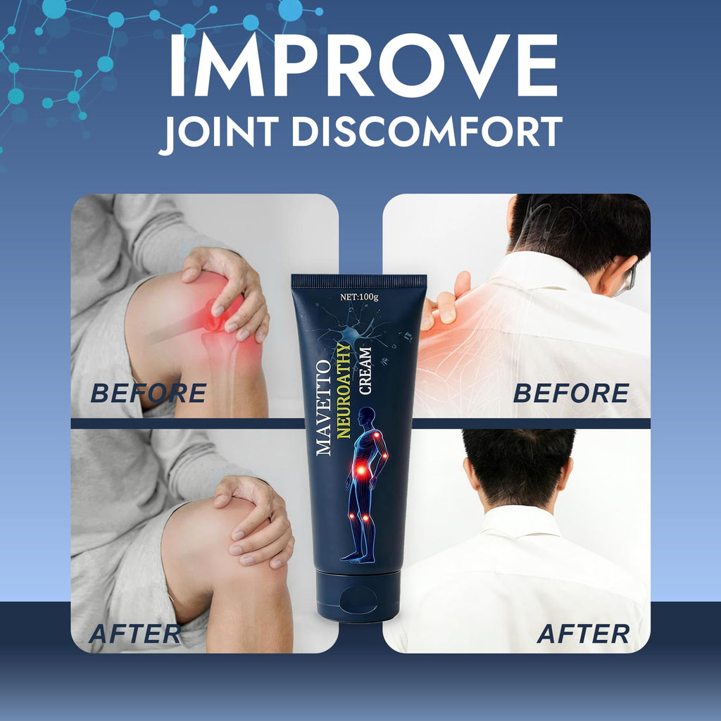 Bare Basics MAVETTO Neuropathy Relief Cream, Neurosoothe Formula Nerve Cream, Contains Capsaicin, Arnica, Menthol, MSM and Glucosamine, Improve Joint Discomfort, Increase Mobility (2pcs) - TrustMedUSA