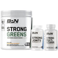 BARE PERFORMANCE NUTRITION BPN Strong Greens Superfood Powder, Strong Joints & Strong Multi-Vitamin Bundle - TrustMedUSA