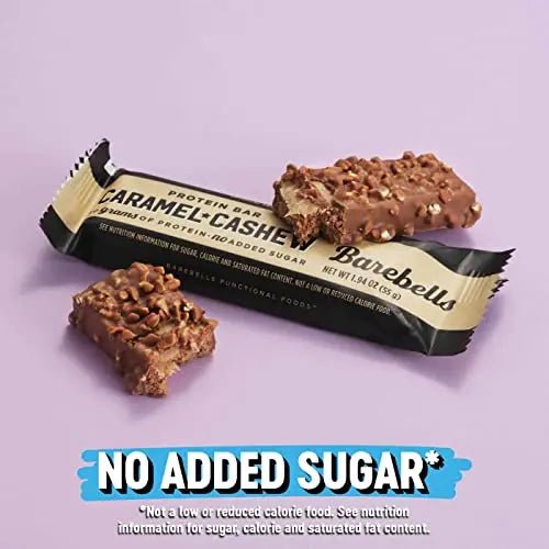 Barebells Protein Bars Caramel Cashew - 12 Count, 1.9oz Bars with 20g of High Protein - TrustMedUSA
