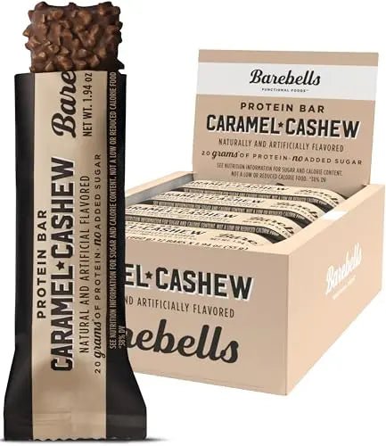 Barebells Protein Bars Caramel Cashew - 12 Count, 1.9oz Bars with 20g of High Protein - TrustMedUSA