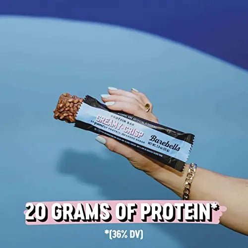 Barebells Protein Snacks Bars Creamy Crisp - 12 Count, 1.9oz Bars 55g of High Protein - TrustMedUSA