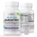 Bariatric Choice All-in-One Chewable Bariatric MultiVitamin with Iron & Calcium Citrate, Very Berry (120ct) - TrustMedUSA
