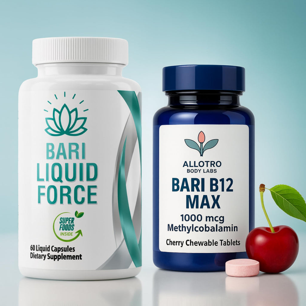 Bariatric Multivitamin and B12 Max Combo Pack | Liquid Filled Multivitamin with Antioxidants, Iron & Sublingual Methylcobalamin B12 for Post Bariatric Surgery, Gastric Sleeve, Bypass, SADI & Lap Band - TrustMedUSA