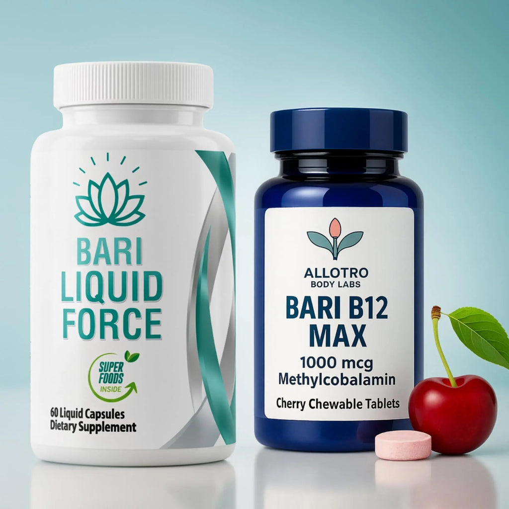 Bariatric Multivitamin and B12 Max Combo Pack | Liquid Filled Multivitamin with Antioxidants, Iron & Sublingual Methylcobalamin B12 for Post Bariatric Surgery, Gastric Sleeve, Bypass, SADI & Lap Band - TrustMedUSA