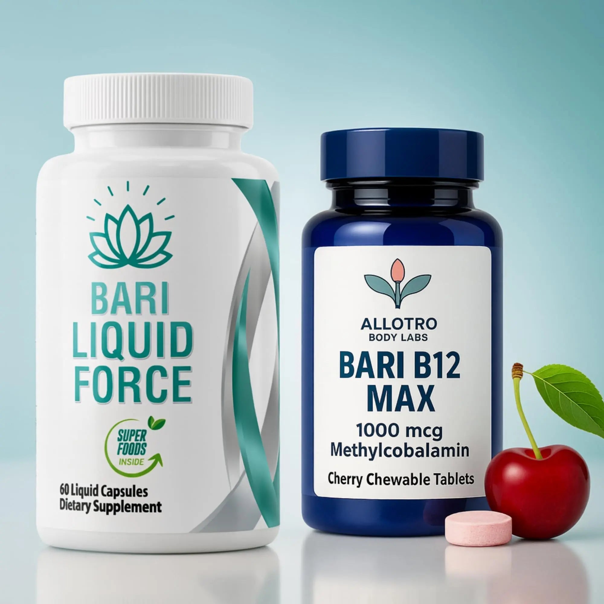 Bariatric Multivitamin and B12 Max Combo Pack | Liquid Filled Multivitamin with Antioxidants, Iron & Sublingual Methylcobalamin B12 for Post Bariatric Surgery, Gastric Sleeve, Bypass, SADI & Lap Band - TrustMedUSA