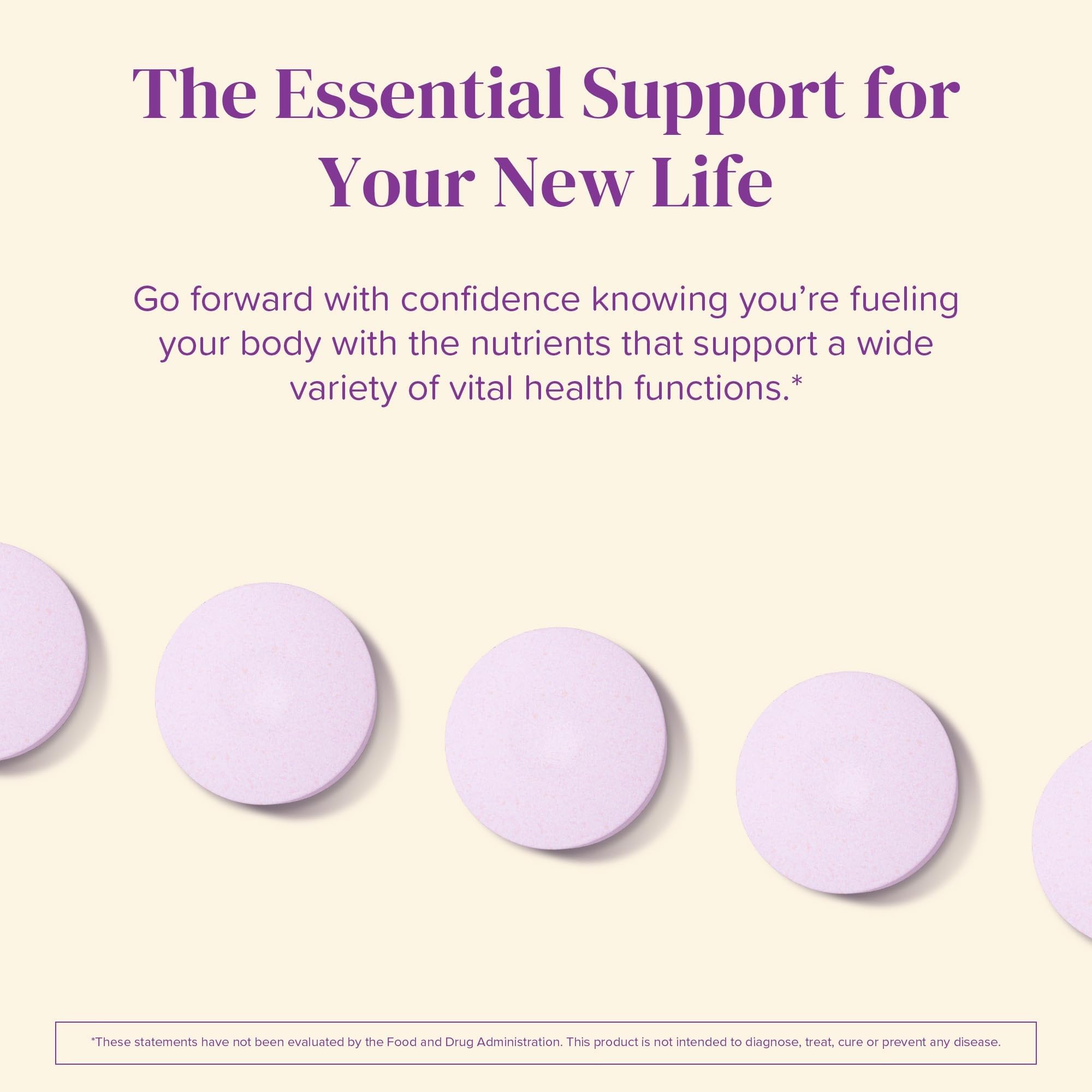 Barimelts ADEK - 60 Fast-Dissolving Tablets (2-Month Supply) - Sugar-Free Bariatric Vitamins for Women Including Vitamin A, Vitamin D, Vitamin E & Vitamin K, Natural Strawberry Flavor - Maple Wellness Supplements