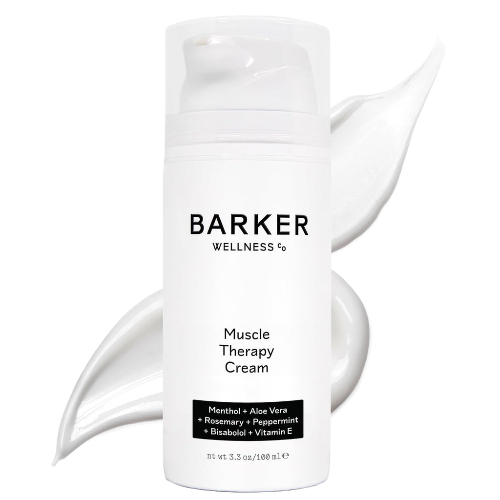 Barker Wellness Soothing Muscle Therapy Cream | Advanced Joint & Muscle Relief for Recovery & Relaxation | Enriched with Antioxidants & Moisturizing Vitamin E | All-Natural Vegan Formula (100ml) - TrustMedUSA