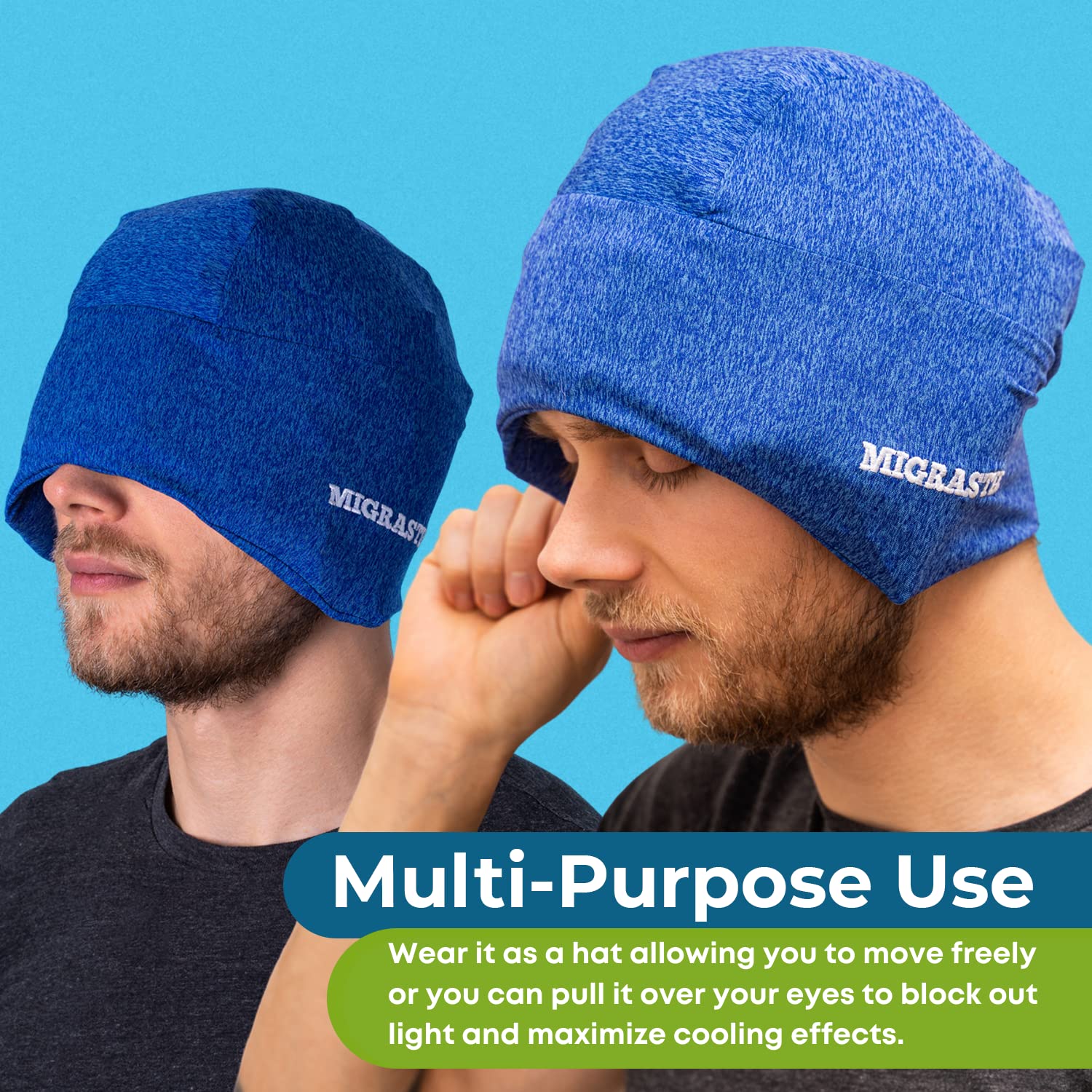 Basic Vigor Migrastil Extra Strength Migraine Stick & MigraFreeze Hat Bundle - TrustMedUSA