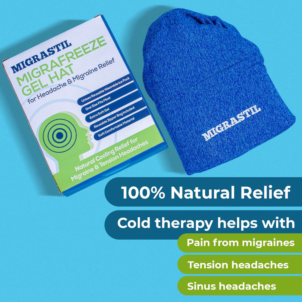 Basic Vigor Migrastil Extra Strength Migraine Stick & MigraFreeze Hat Bundle - TrustMedUSA