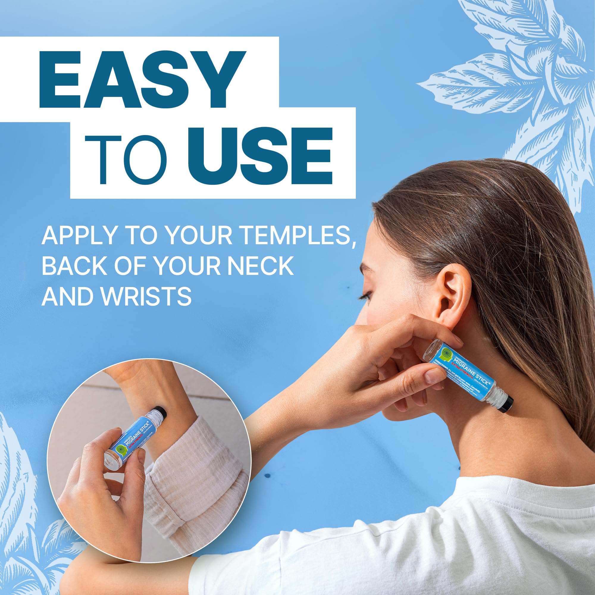 Basic Vigor Migrastil Extra Strength Migraine Stick & Topical Magnesium Cream Bundle - TrustMedUSA