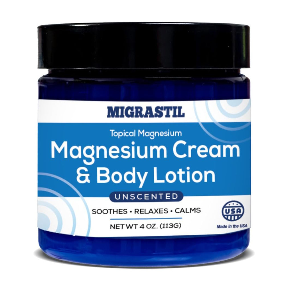 Basic Vigor Migrastil Extra Strength Migraine Stick & Topical Magnesium Cream Bundle - TrustMedUSA