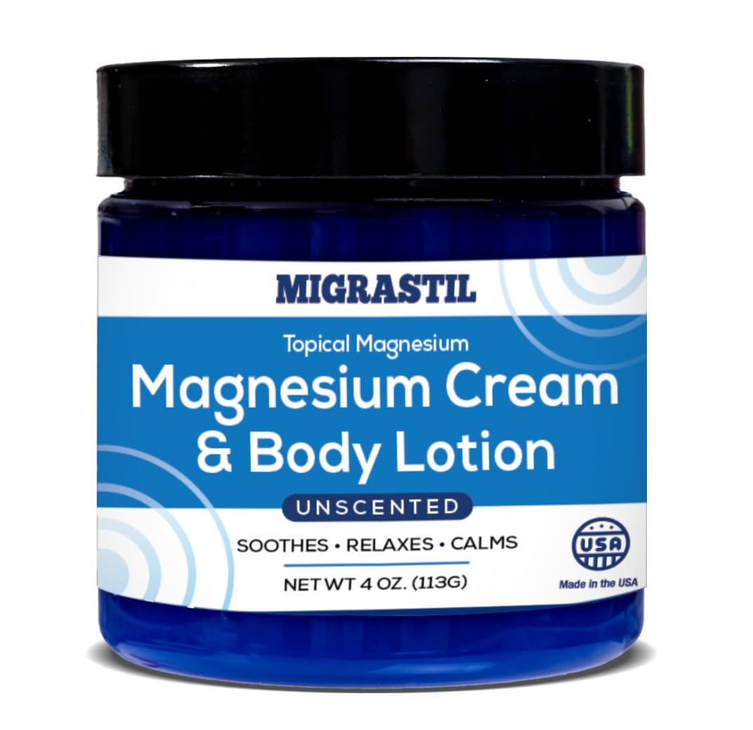 Basic Vigor Migrastil Extra Strength Migraine Stick & Topical Magnesium Cream Bundle - TrustMedUSA