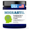 Basic Vigor Migrastil Neck & Shoulder Cream. Cooling Comfort for Migraines, Tech Neck & Tension. (4 oz.) Made in The USA. - TrustMedUSA