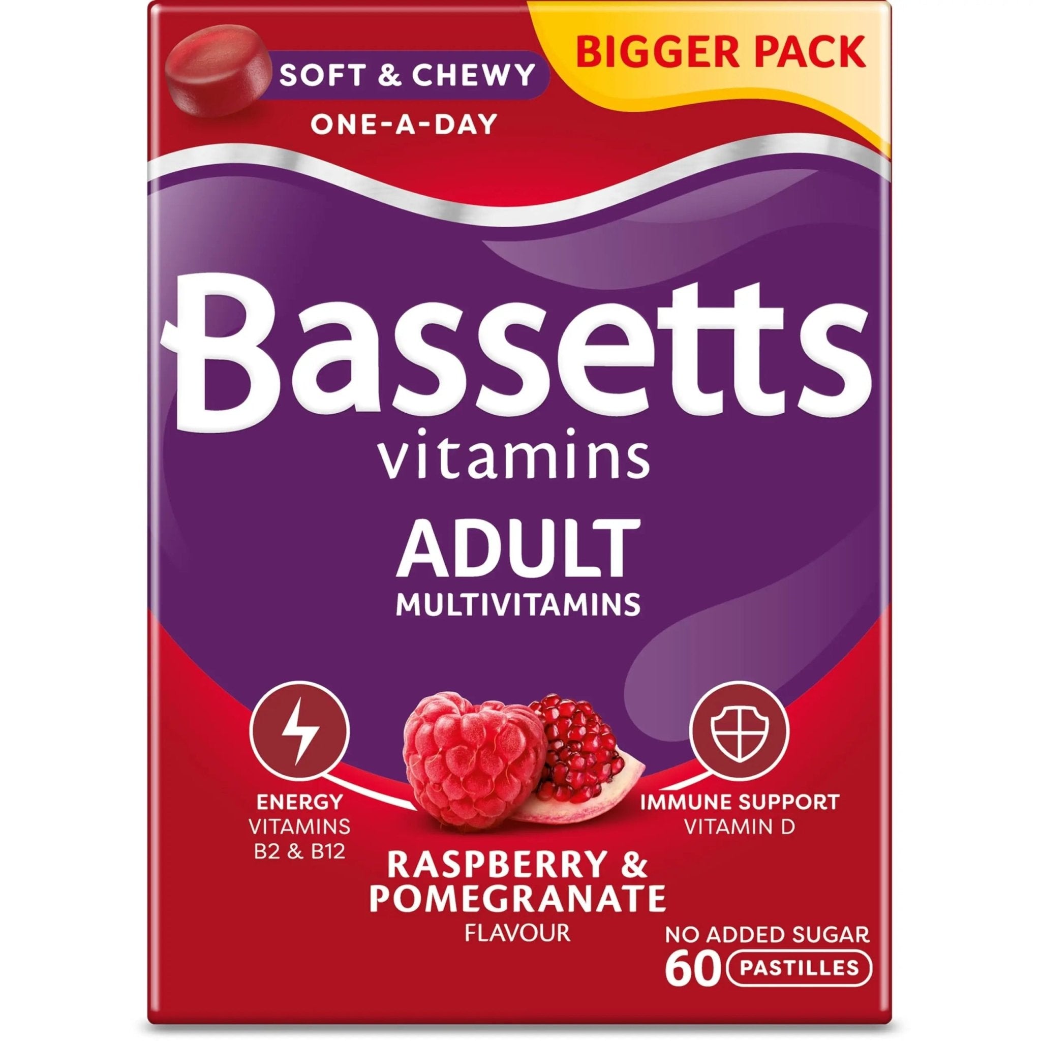 Bassetts Vitamins Adults Multivitamins, 60 Pastilles - TrustMedUSA