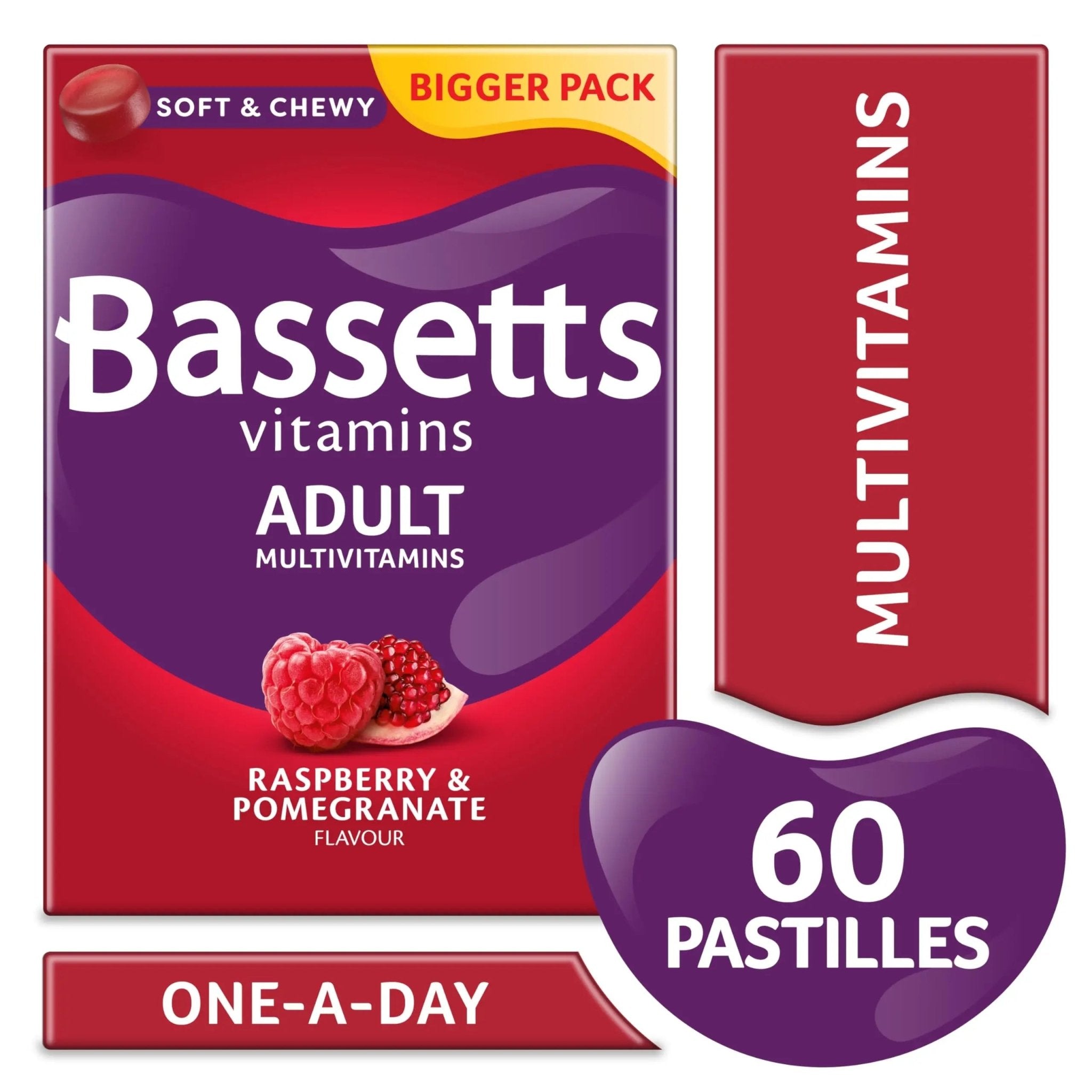 Bassetts Vitamins Adults Multivitamins, 60 Pastilles - TrustMedUSA