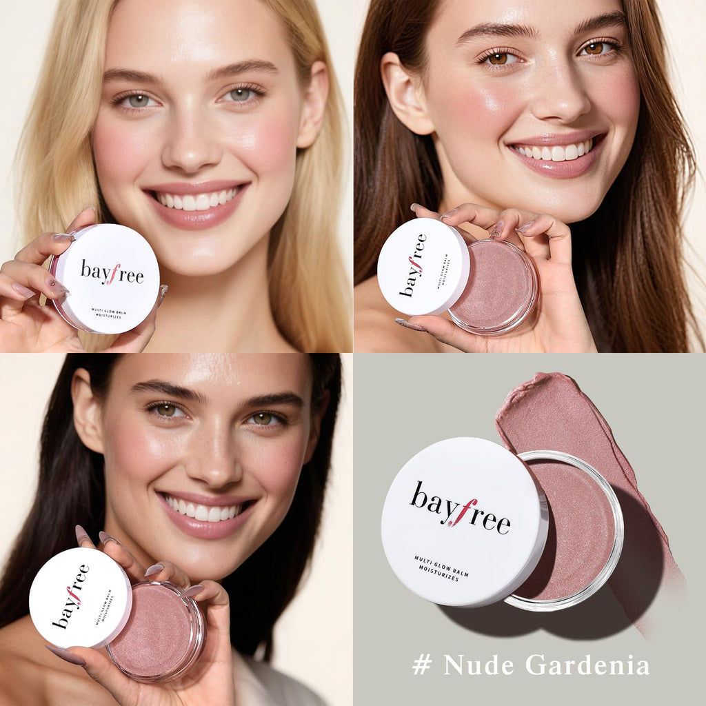 bayfree Multi Glow Balm, Cream Blush for Cheeks, Blush Balm Face Makeup, Radiant Finish, Hydrating, Creamy, Lightweight & Blendable Color, Face Makeup 0.63 Oz - TrustMedUSA