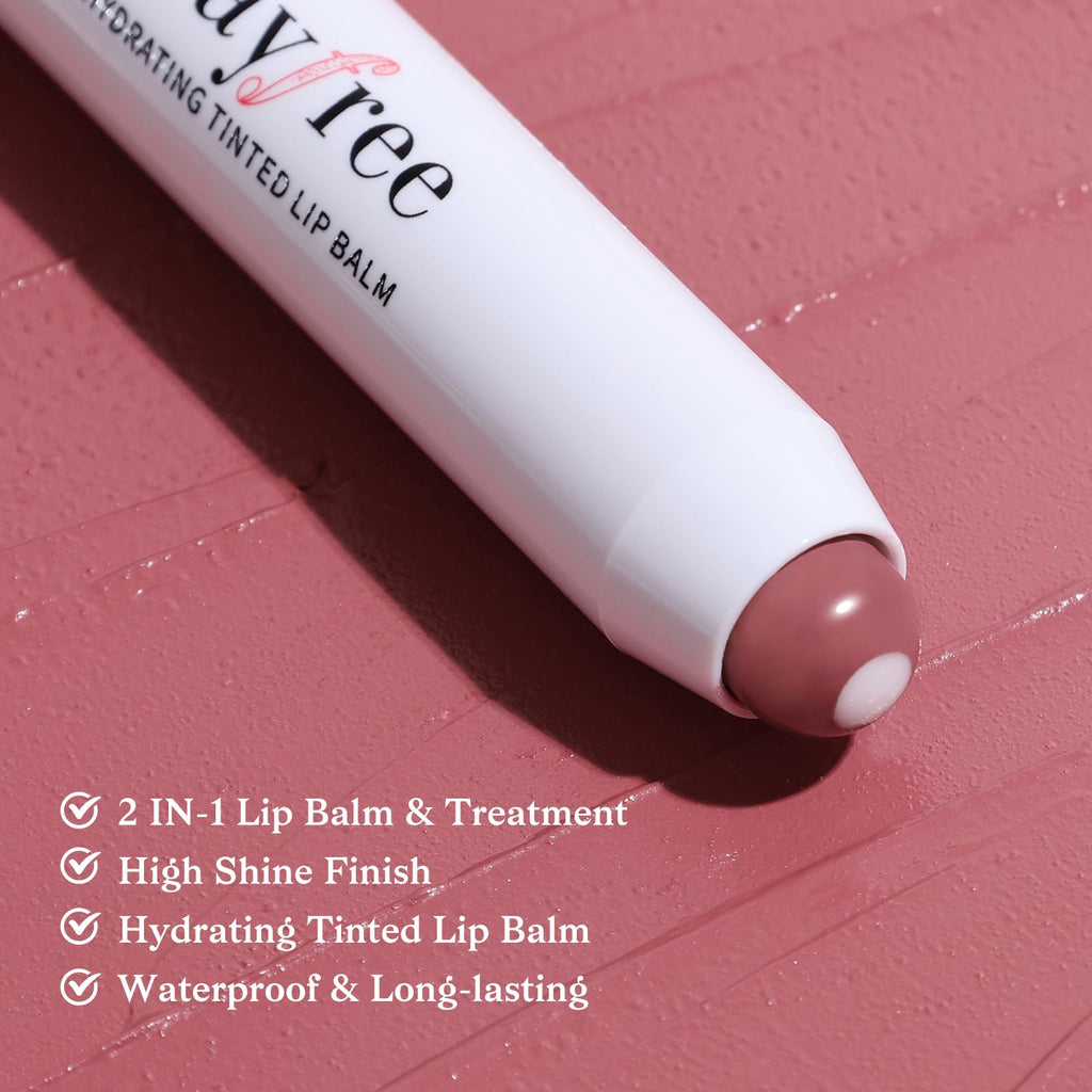 bayfree Tinted Lip Balm Plumper, Glossy, Pump Lips, Lightweight, Moisturize & Tint with Jojoba Seed Oil, Vegan Lipbalm Lip Care, Vintage Violet - TrustMedUSA