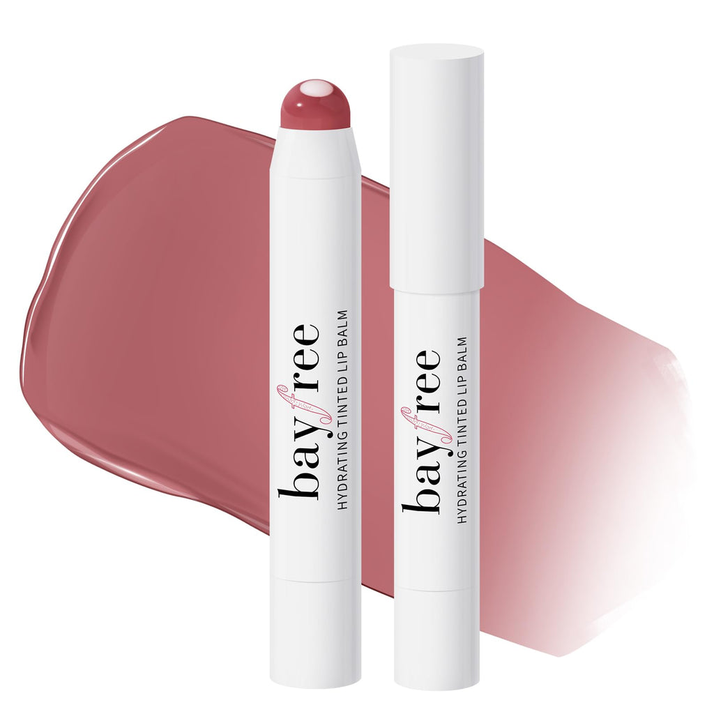 bayfree Tinted Lip Balm Plumper, Glossy, Pump Lips, Lightweight, Moisturize & Tint with Jojoba Seed Oil, Vegan Lipbalm Lip Care, Vintage Violet - TrustMedUSA
