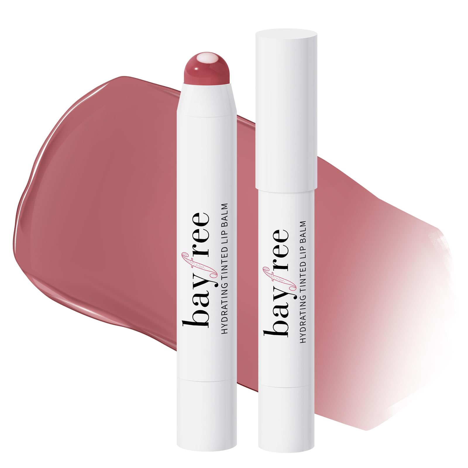 bayfree Tinted Lip Balm Plumper, Glossy, Pump Lips, Lightweight, Moisturize & Tint with Jojoba Seed Oil, Vegan Lipbalm Lip Care, Vintage Violet - TrustMedUSA