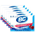 BC Headache Relief Powder, Dual-Action Formula with Aspirin & Caffeine Eases Aches & Pains, Cherry Flavor, 4 Count, Pack of 6 - TrustMedUSA