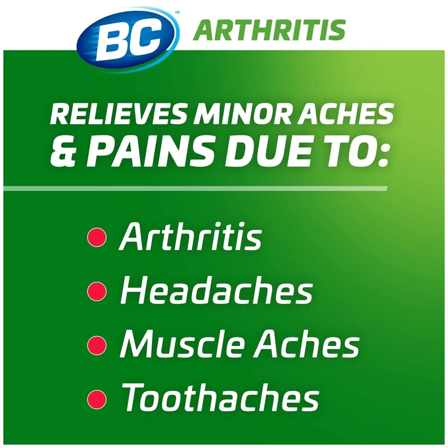 BC Powder Arthritis Pain Reliever, Aspirin Dissolve Packs, 50 Count Powder Packets - TrustMedUSA