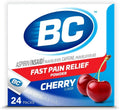 BC Powder Pain Reliever, Cherry Flavor Aspirin Dissolve Packs, 24 Count Powder Packets (6 Pack) - TrustMedUSA