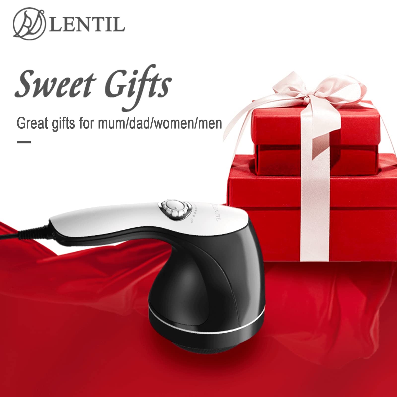BDLENTIL Cellulite Massager Handheld, Body Sculpting Machine, Massage Lymphatic Stomach Abdomen Arm Belly Fat with 8 Massage Heads;Suitable in Gym Office Home Travel, Ideal Gifts for Women Man - Maple Wellness Supplements