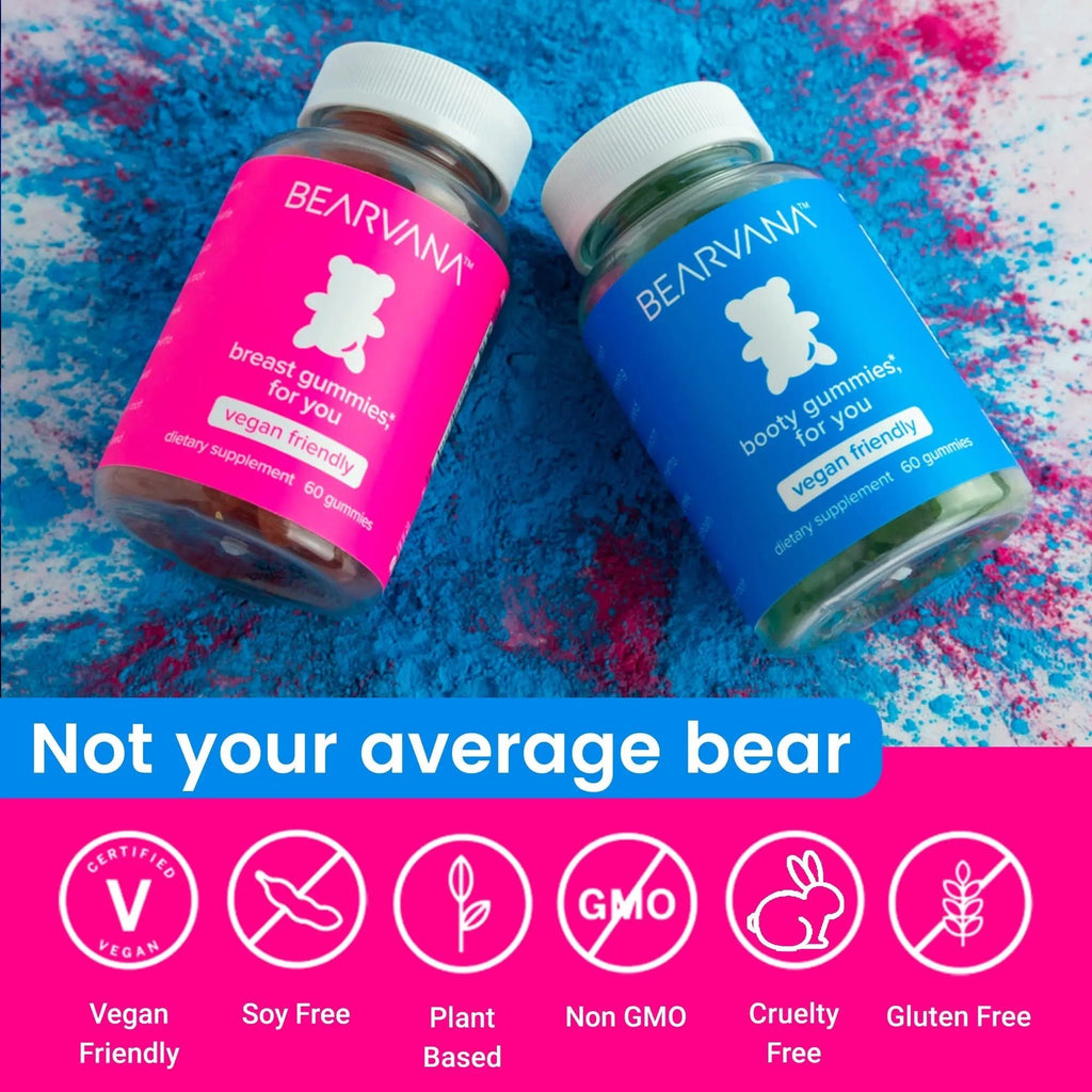 BEARVANA Gummies Combo Pack - Chest and Bum Gummies - Workout Aid - Women’s - TrustMedUSA
