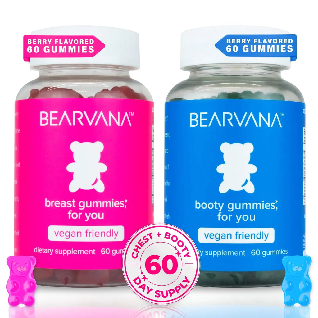 BEARVANA Gummies Combo Pack - Chest and Bum Gummies - Workout Aid - Women’s - TrustMedUSA