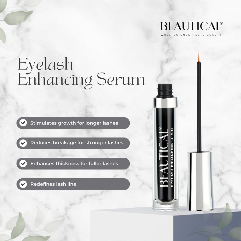 BEAUTICAL Eyelash Serum – Lash Enhancing & Conditioning Formula with Botanical Ingredients for the Appearance of Fuller, Shinier & Healthier-Looking Lashes – Nourishing Lash Care, 3ml - TrustMedUSA
