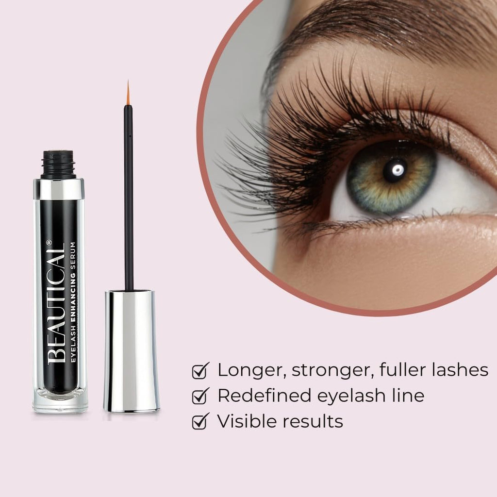 BEAUTICAL Eyelash Serum – Lash Enhancing & Conditioning Formula with Botanical Ingredients for the Appearance of Fuller, Shinier & Healthier-Looking Lashes – Nourishing Lash Care, 3ml - TrustMedUSA