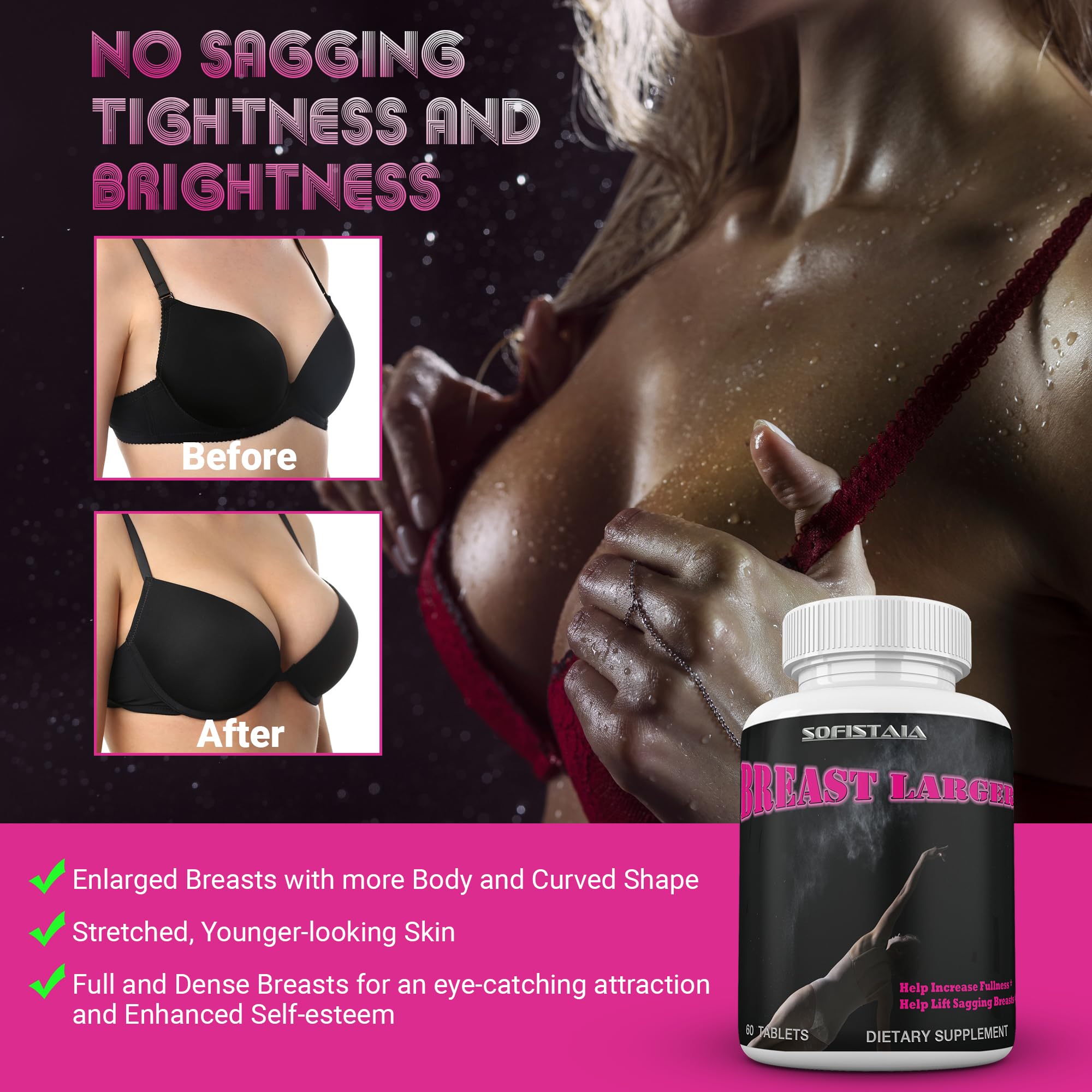 BEAUTIFYEM Breast Larger Breast Enhancement Formula with Natural Ingredients for Bigger Breast Growth and Firmness Pills - TrustMedUSA