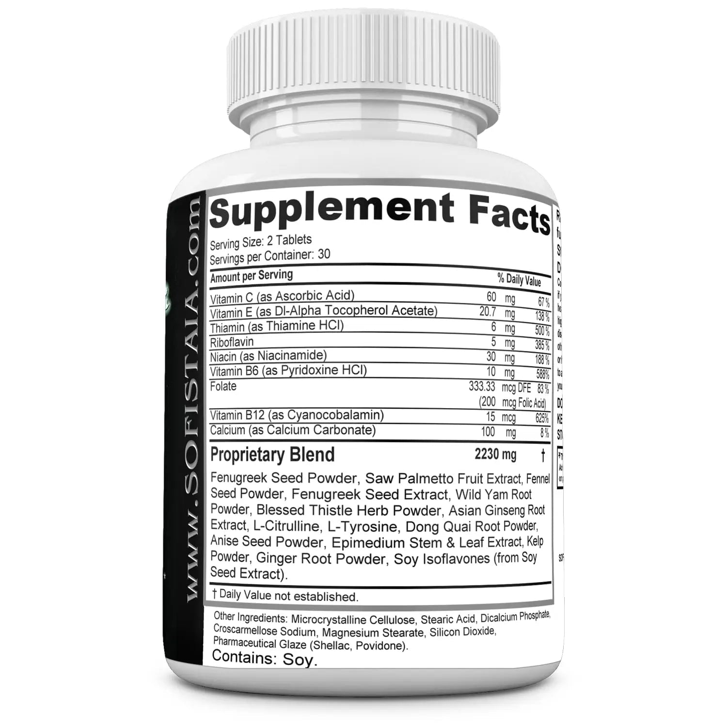 BEAUTIFYEM Sofistaia BUTTLARGER Natural Enhancement Supplement, 60 Tablets, Essential Nutrients for Curves and Confidence - TrustMedUSA