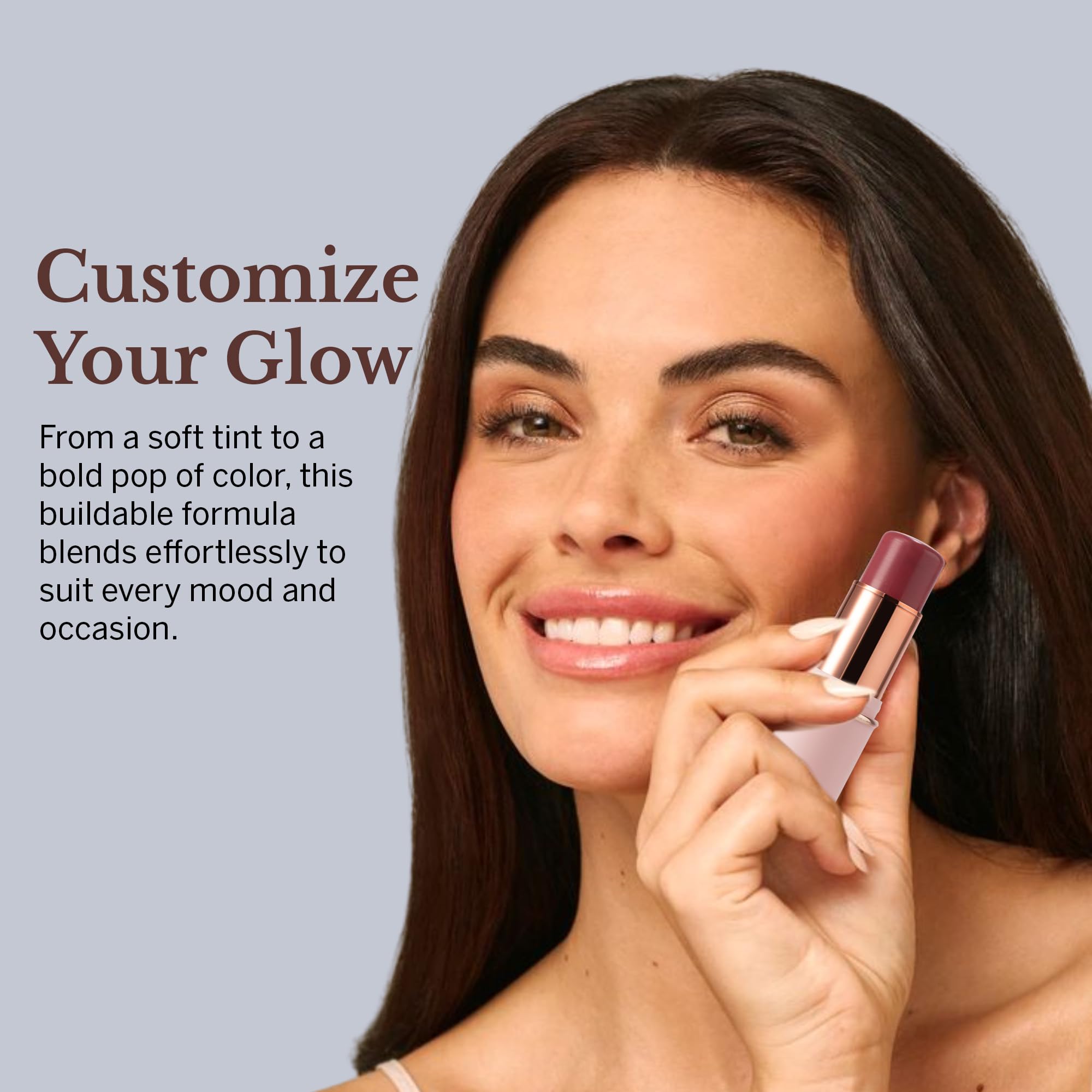 BeautiHome Blush Stick for Cheeks & Lips Multistick Cream Blush- Easy to Apply & Blend- Infused with Nourishing Ingredients for your Skin Compact Travel Size Makeup (Misty Rose, Small) - TrustMedUSA